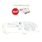 Eazy Kids - DIY Doodle Coloring Kit w/ Set of 6 Sketch Pens - Crocodile