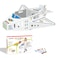 Eazy Kids - DIY Doodle Coloring Kit w/ Set of 6 Sketch Pens - Wearable Airplane