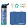 Eazy Kids 6 &amp; 4 Convertible Bento Lunch Box w/ 530ml Stainless Steel Water Bottle and Spoon Fork Set - Glitter Blue