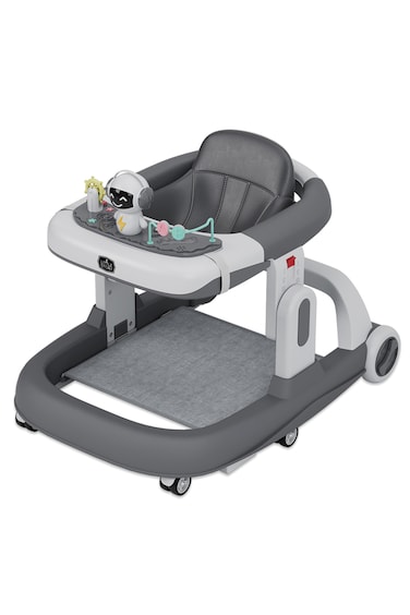 مشاية أطفال قابلة للتعديل من ليتل ستوري - تصميم قابل للطي وخفيف الوزن مع ألعاب تفاعلية - أداة مساعدة آمنة للمشي للأطفال الرضع من عمر 6 إلى 18 شهرًا - حاصلة على شهادة EN1273