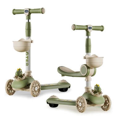 Little Story Kids Scooter &amp; Ride on  &ndash; Dinosaur Green