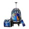 Eazy Kids 18" 4-Wheel Trolley School Set w/ Lunch Bag and Pencil case &ndash; Gamer Edition