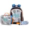 مجموعة من 3 حقائب ظهر من إيزي كيدز، مقاس 17 بوصة، مع حقيبة غداء وحافظة أقلام - لوح تزلج