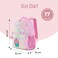 Eazy Kids 17" Set of 3 Backpack w/ Lunch Bag and Pencil Case - Sugar Pop Pink