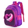 Eazy Kids School Bag 16"- Love &amp; Hugs Purple