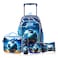 Eazy Kids Set of 5 Trolley 16" School Bag Combo - Football