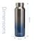 Hydrobrew Vacuum Insulated Water Bottle, 710ml, Silver