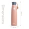 Hydrobrew Vacuum Insulated Water Bottle, 500ml Pink