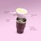 Eazy Kids Vacuum Insulated Tumbler w/ handle, 500ml Purple