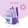 Eazy Kids 18" Set of 3 Backpack w/ Lunch Bag and Pencil Case - 3D Butterfly Purple