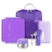 Eazy Kids Jumbo Bento Lunch Box Set w/ Steel Food Jar, Ice Pack &amp; Insulated Lunch Bag &ndash; Purple
