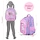 Nova Kids 3D School Bag - Ballerina Pink, 16.5