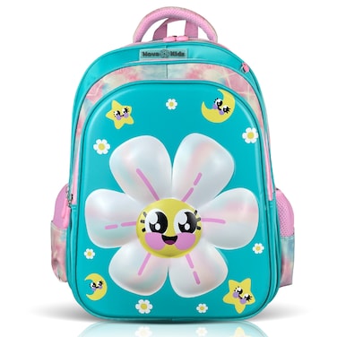 Nova Kids 3D School Bag - Daisy Green, 16.5