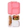 Nova Kids 3 Compartment Bento Lunch Box w/ Spoon &amp; Fork Set and Stainless Steel Jar - Unicorn Pink