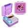 Nova Kids 3 Compartment Bento Lunch Box w/ Spoon &amp; Fork Set and Stainless Steel Gravy Box - Astronaut Purple