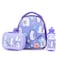 Nova Kids Lunch Bag Combo w/ Lunch Box and Water Bottle - Lama Purple