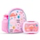 Nova Kids Lunch Bag Combo w/ Lunch Box and Water Bottle - Dinosaurs Pink