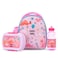 Nova Kids Lunch Bag Combo w/ Lunch Box and Water Bottle - Dinosaurs Pink