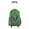 Eazy Kids School Bag w/ Trolley, Pencil Case 16" - Dino Green