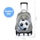 Nova Kids 3D School Bag w/ Trolley - Soccer Grey