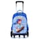 Nova Kids 3D School Bag w/ Trolley - Skater Blue, 16.5