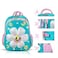 Nova Kids 3D School Bag w/ Trolley - Daisy Green, 16.5