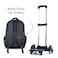 Nova Kids School Bag w/ Trolley - GenZ Black, 17.5