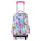 Nova Kids School Bag w/ Trolley - Butterfly Purple, 17.5
