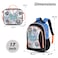Eazy Kids 17" Set of 4 Backpack w/ BT Headset, Lunch Bag and Pencil Case - Skate Board
