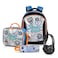Eazy Kids 17" Set of 4 Backpack w/ BT Headset, Lunch Bag and Pencil Case - Skate Board