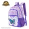 Eazy Kids 18" Set of 5 Backpack w/ Water Bottle, Lunch Box, Lunch Bag and Pencil Case - 3D Butterfly Purple