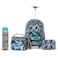 Eazy Kids 18" Set of 4 Trolley Backpack w/ Water Bottle, Lunch Bag and Pencil Case-T Rex