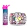 Eazy Kids 3 Compartment 800ml Stainless Steel bento Lunch Box w/ Steel Water Bottle - Floral Purple