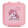 Nova Kids 3 Compartment Bento Lunch Box w/ Water Bottle, Spoon &amp; Fork Set and Stainless Steel Jar - Unicorn Pink
