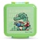Nova Kids 3 Compartment Bento Lunch Box w/ Water Bottle, Spoon &amp; Fork Set and Stainless Steel Jar - Dino Green
