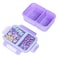 Nova Kids 2 Compartment Bento Lunch Box w/ Water Bottle - Gamer Mauve