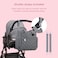 Little Story Set of 7 - Quilted Diaper Bag with Stroller Straps and Changing Mat - Grey