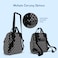 Little Story set of 3 Diaper Backpack with Changing Mat and Bottle Bag - Signature Black