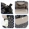 Little Story set of 3 Diaper Backpack with Changing Mat and Bottle Bag - Signature Black