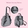 Little Story set of 3 Diaper Backpack with Changing Mat and Bottle Bag - Arrow Grey