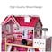 Little Story Wooden Dollhouse Triple Floor Extra large w/ Escalator, Furniture and Accessories - Pink