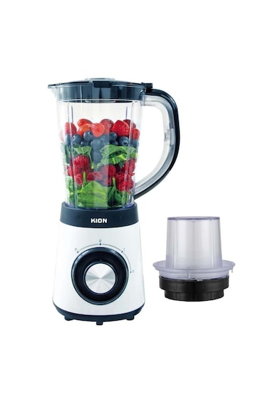 Kion Blender 500W 1.5L Plastic Jug With 2 Speeds With Pulse +, BBB5015PP00, 1.5 L, Stainless Steel