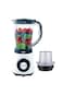 Kion Blender 500W 1.5L Plastic Jug With 2 Speeds With Pulse +, BBB5015PP00, 1.5 L, Stainless Steel