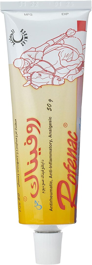 جل مسكن مضاد للالتهابات ومضاد للروماتيزم من روفيناك، 50 جرام