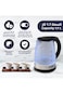 زجاج Kion Kettle 1850-2200W مع تخزين سلك ومؤشر LED وسخان ستريكس، KHD/202، 1.7 لتر، أزرق