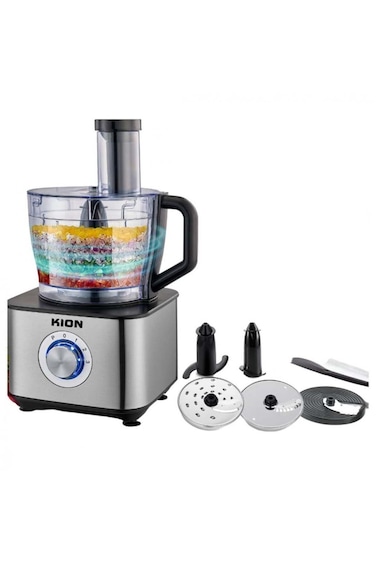 Kion 8 In 1 Food Processor 100Ow, KHD/9014, Premium Choice, Premium Marketplace Choice, Silver