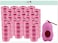 Amchi Baby Disposable Scented Bags pack of 26 rolls/520 Bags with Dispenser- Pink