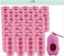 Amchi Baby Disposable Scented Bags pack of 42 rolls/840 Bags with Dispenser- Pink