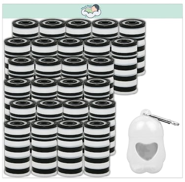Amchi Baby Disposable Scented Bags pack of 26 rolls/520 Bags with Dispenser- White