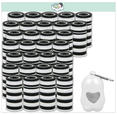 Amchi Baby Disposable Scented Bags pack of 30 rolls/600 Bags with Dispenser- White